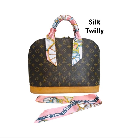 Handbags - Silk scarf twilly one pair